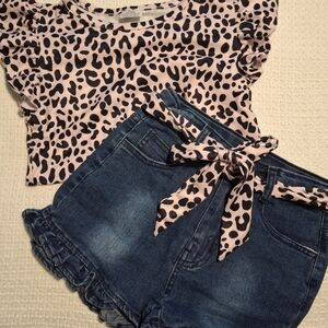 Leopard Print Kids Top